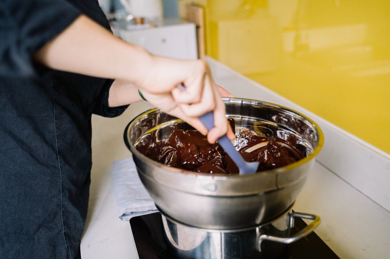 Lava Chocolate Cake with melted chocolate center